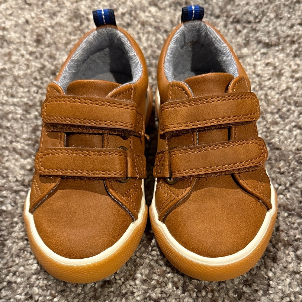 Cat & Jack Brown Kids Sneakers with Velcro